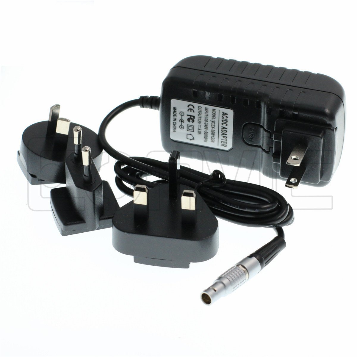 Eonvic 2 Pin to AC Teradek Power Supply Cable with US EU Plugs for Hollyland Cosmo 600