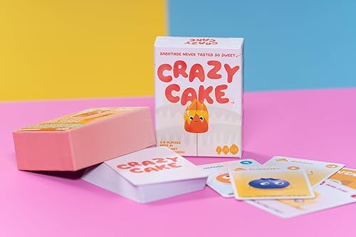 Miniatura 2 de Juego de cartas Crazy Cake para niños y adultos, diversión familiar para noches de juego, recoge ingredientes para construir tu pastel y sabotear a
