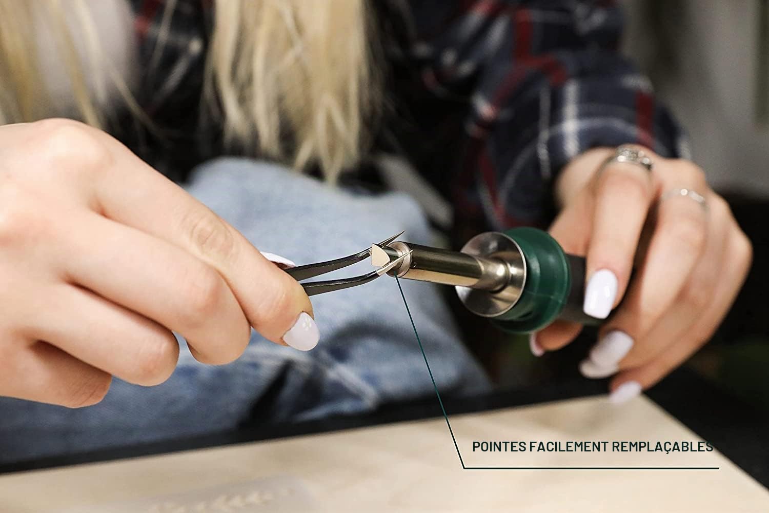 WINONS Kit De Combustion de Bois Pour Adultes 25 pièces – Outil de découpe multifonctionnel avec fer à souder, Kit de pyrogravure avec commutateur à température réglable - WBT-0003