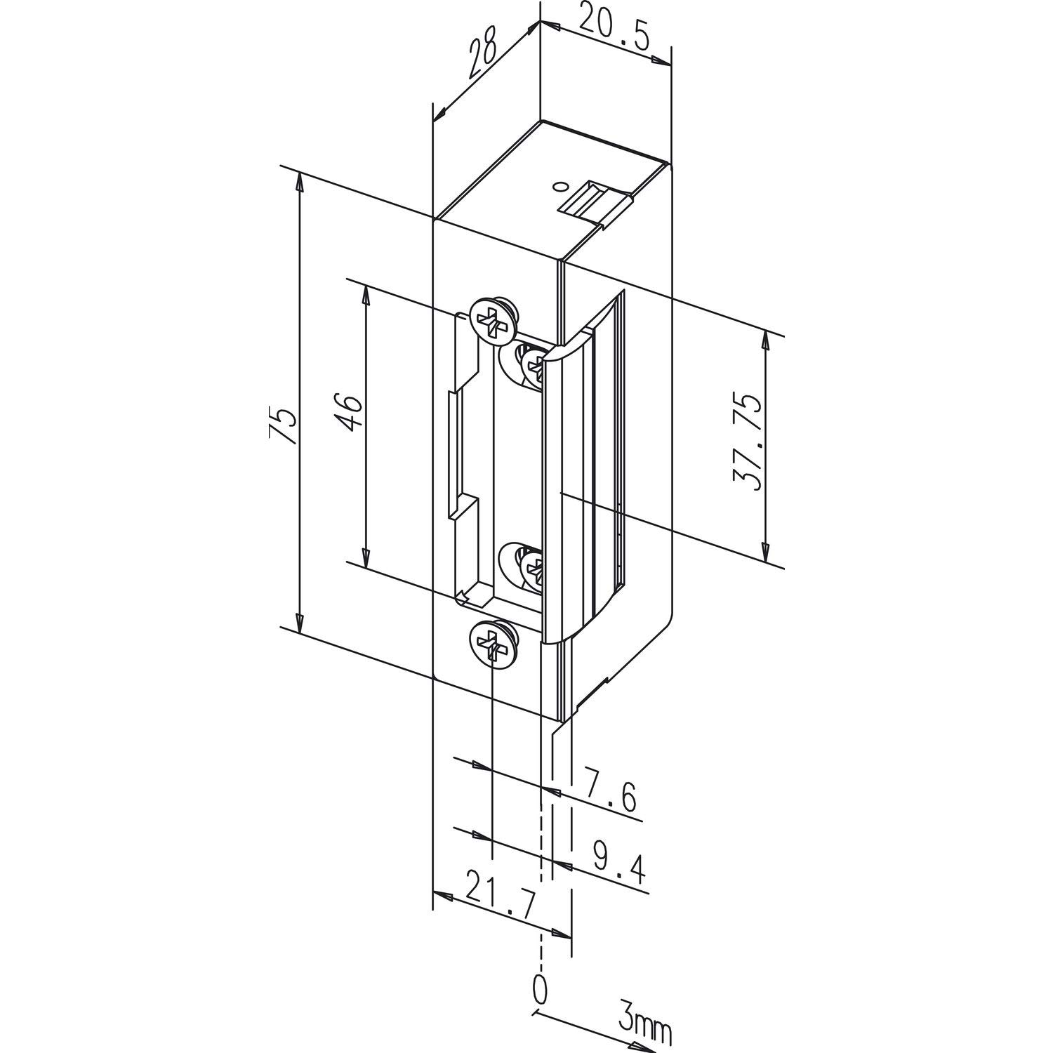 EffEff Replacement Pieces Electric Opener 1410E | with Mechanical Unlocking | 1410E - 00