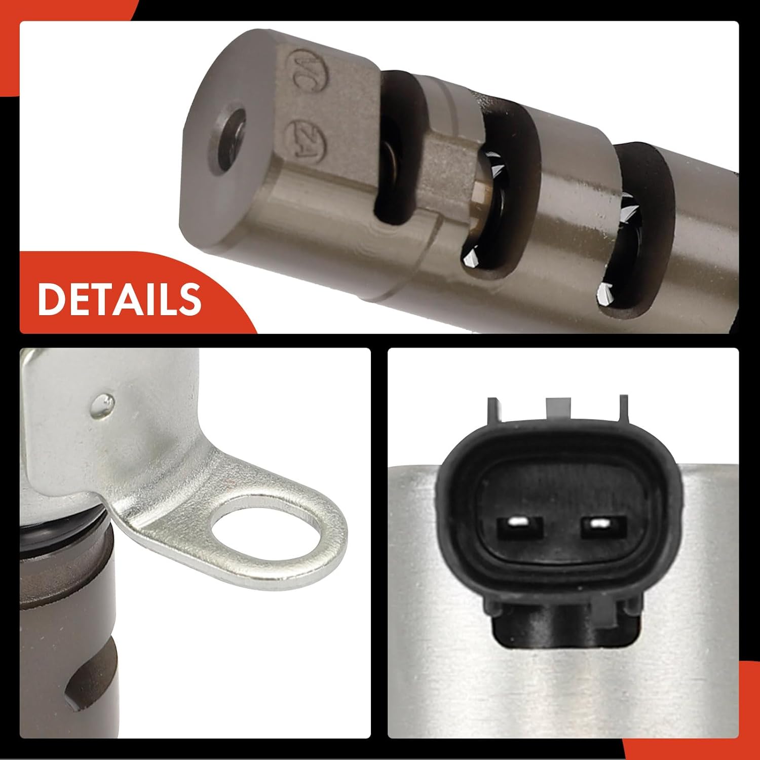 A-Premium 2-PC Intake Engine Variable Valve Timing (VVT) Solenoid Compatible with Subaru Outback 2010-2019, Legacy 2010-2019, Tribeca 2008-2014, 3.6L, Replace# 10921AA110