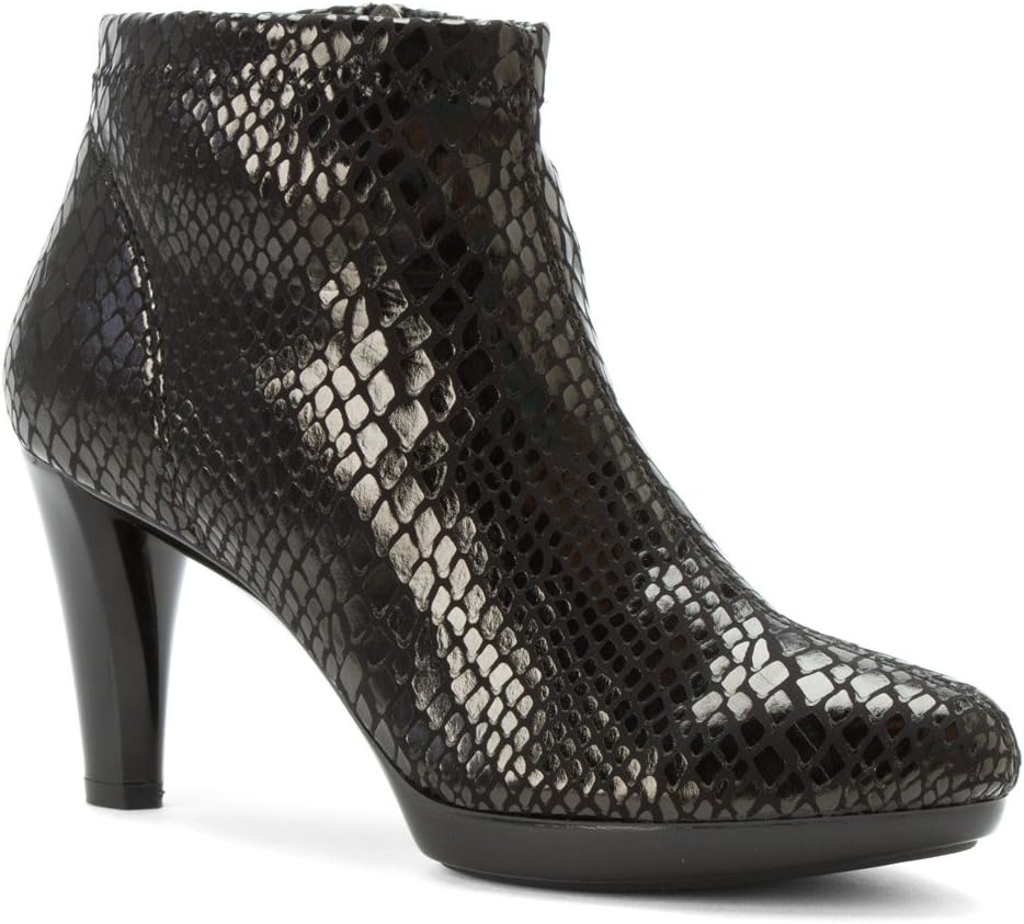 Rapisardi Women's Judith Ankle Boot Black Anaconda 39 M