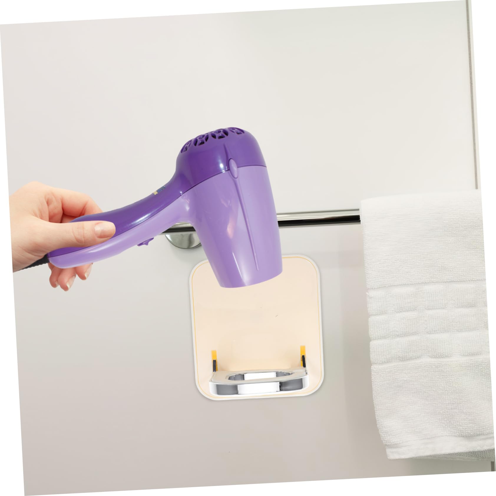 5 Stück Haartrocknerhalter fönhalter für Bad föhnhalter für Bad fön Halter Wandföhngestelle Wandmontierter Fönständer Wand fön ständer fön lagerregal Abs