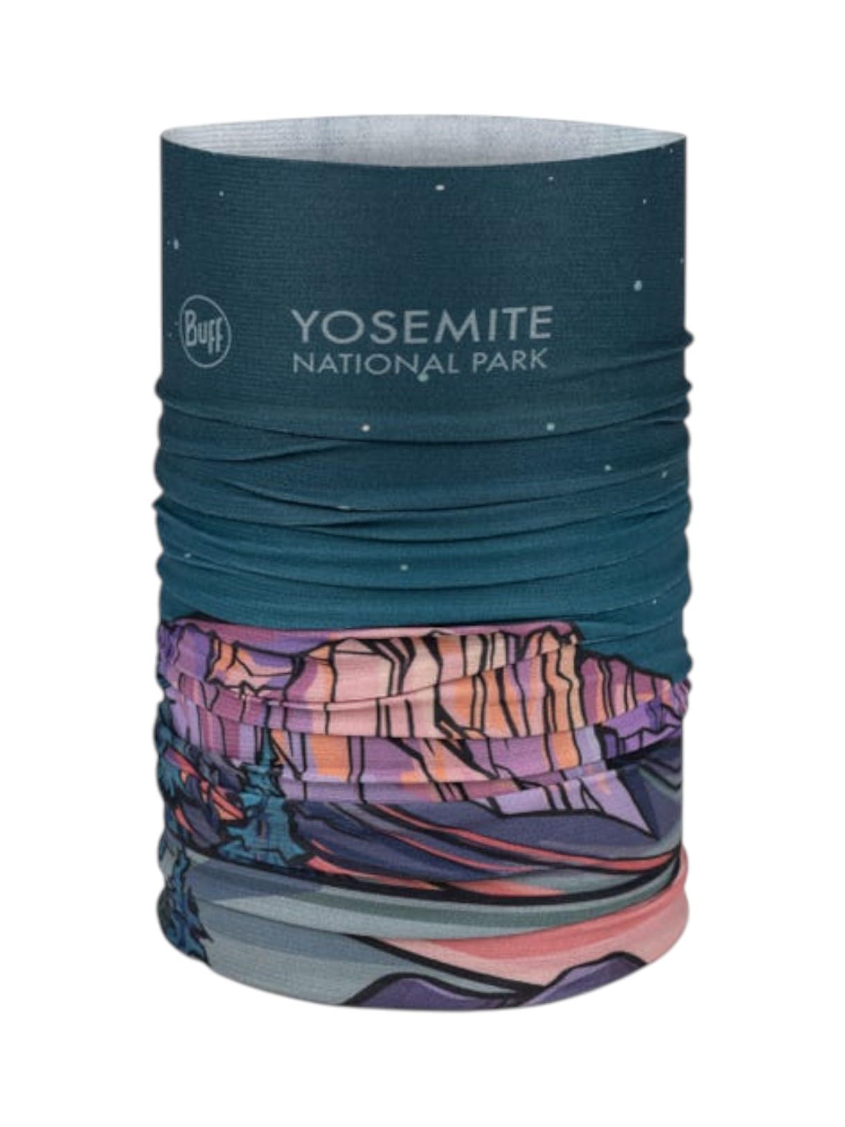 Buff®| Neckwear CoolNet UV® Flexible, UPF 50 Protection, Lightweight, Elastic, Recycled Material, Sports, Summer, Men, Women, One Size, National Park Dark blue