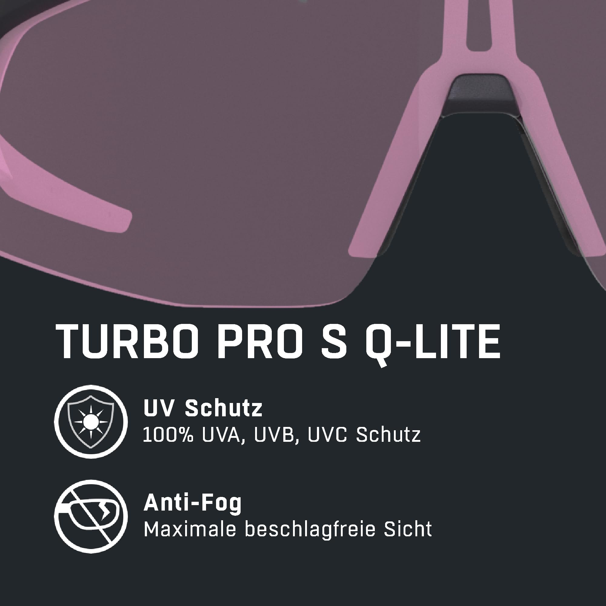 Alpina Turbo Pro S Q-Lite - Elegante Sport-Performance Brille mit integrierter Lüftung