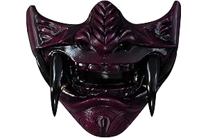 Muised Halloween Japanese Hannya Mask De-mon Oni Sam-urai NOH Kabuki Prajna Devil...