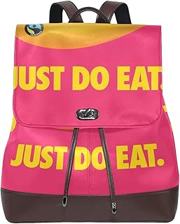 Just Do Eat Banana Zaino Borsa Moda PU Pelle Zaino Casual per le Donne