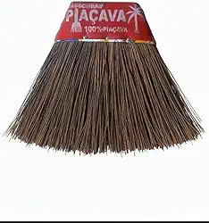 Vassoura Piaçava 100% Feita em Fibra de Coco + Um Cabo Tradicional de Madeira
