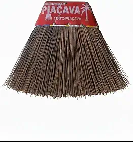 Vassoura Piaçava 100% Feita em Fibra de Coco + Um Cabo Tradicional de Madeira