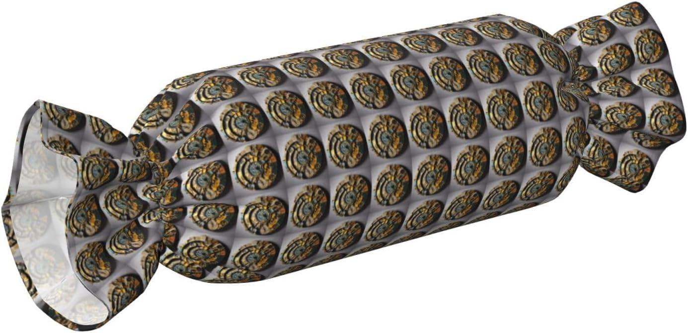Clock Art Print Candy Cylindrical Eco-Friendly Pillow Soft Velvet Living Room Bedroom Travel Decor