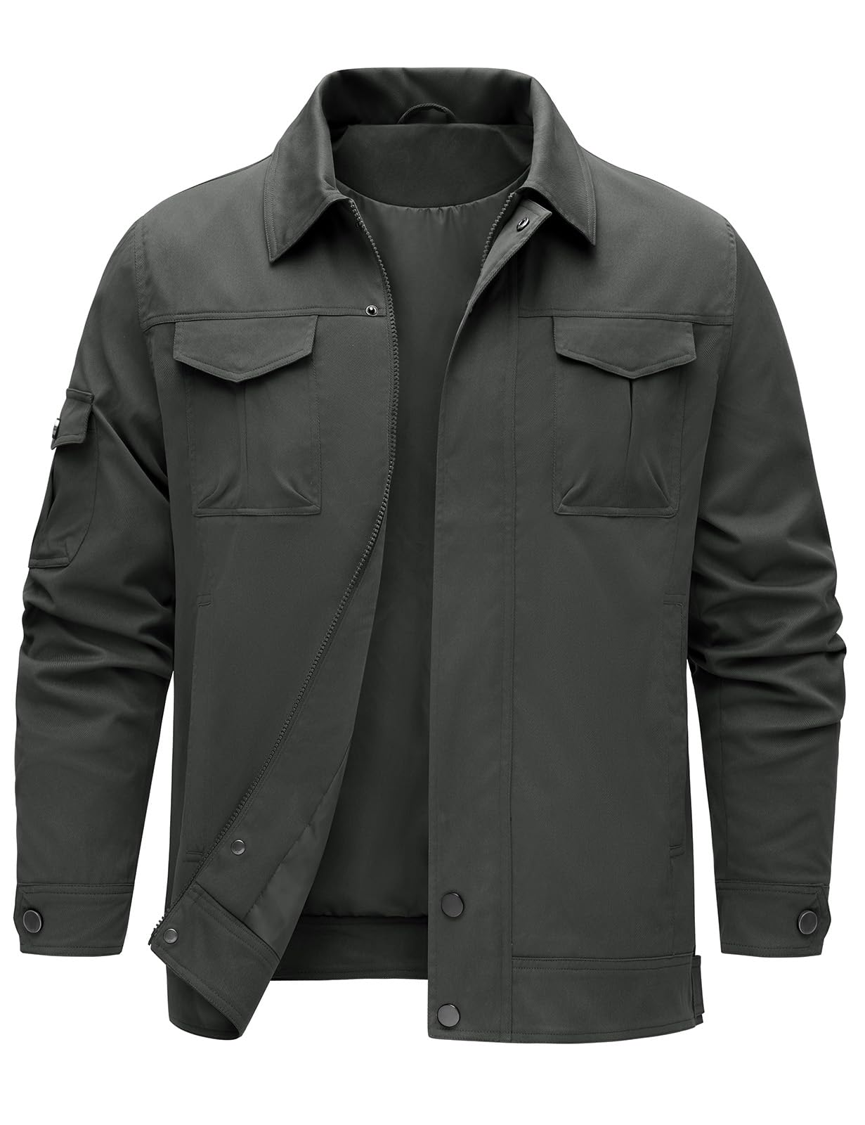 heekpek Vestes d'extérieur légères et imperméables pour homme, veste cargo de bûcheron pour la randonnée