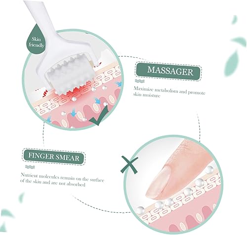 Miniatura 4 de 4 unids Masajeador de belleza Masajeador Facial Masajeador Rodillo de barbilla Rodillo Masajeador en forma de V Rodillo facial Gua Sha Herramienta