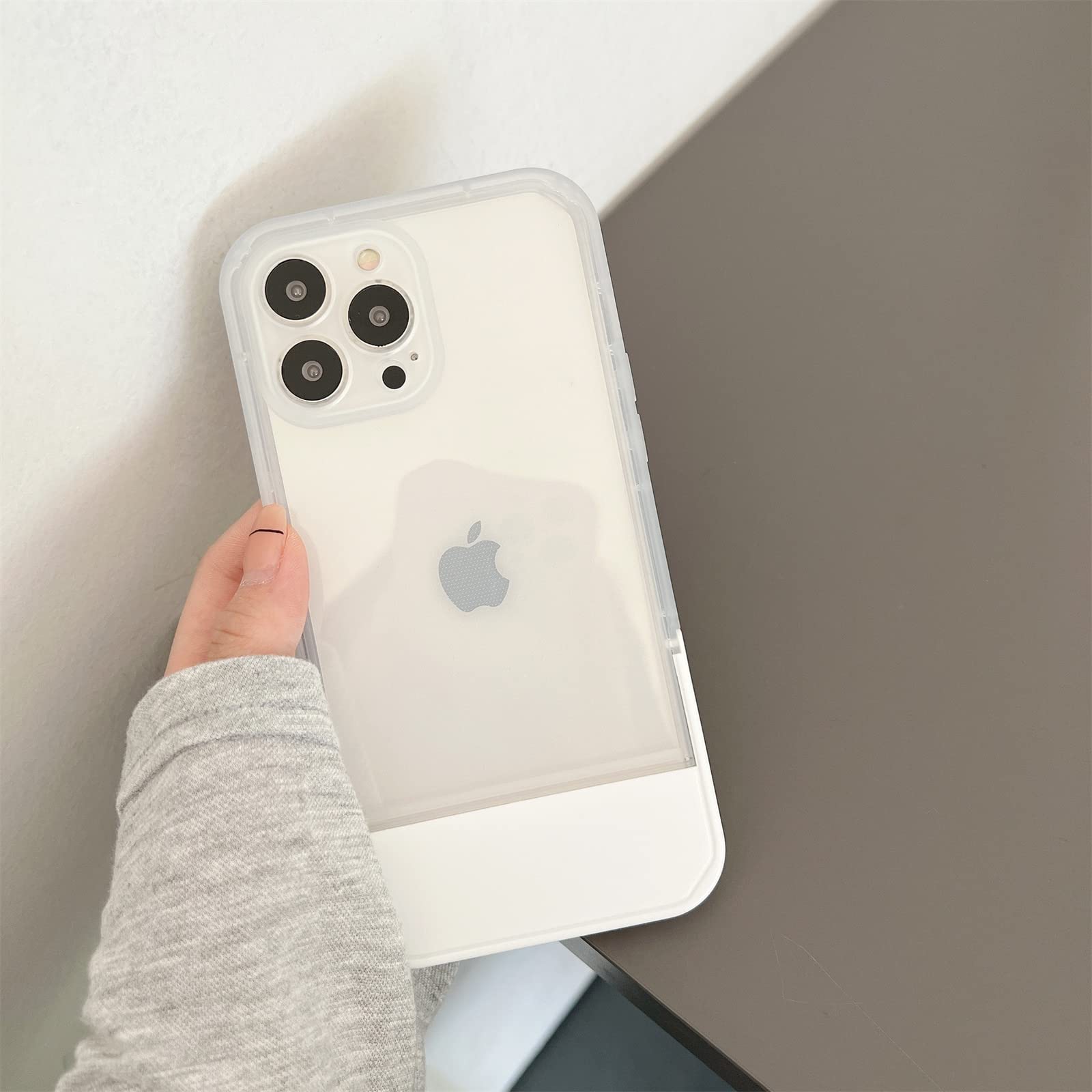 Amazon.co.jp: iPhone12pro ケース クリア スタンド付き かわいい 