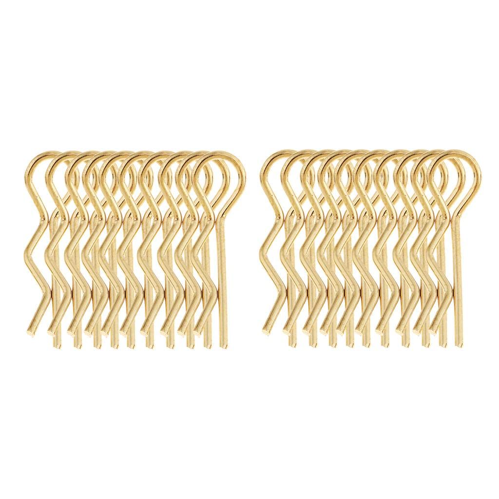 20Pcs R-Type Body Shell Clip for 1/10 1/12 1/16 Rc Crawler Truck Yellow-image-48