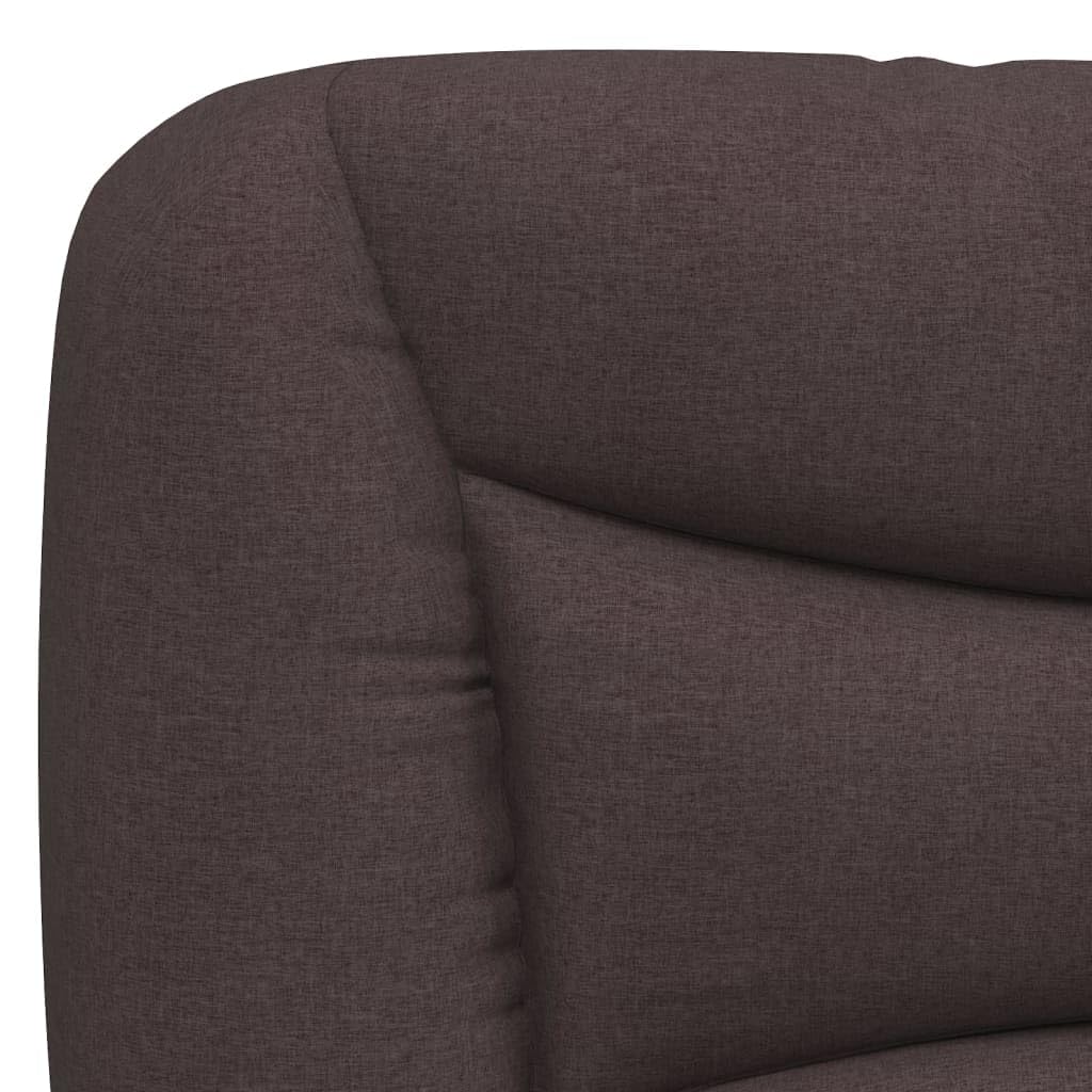 Hvar poduszka pod zagłówek, ciemnobrązowa, 100 cm, materiał do montażu na ścianie, wyściełany, miękkie oparcie do łóżka, sypialni, trwała tkanina poliestrowa