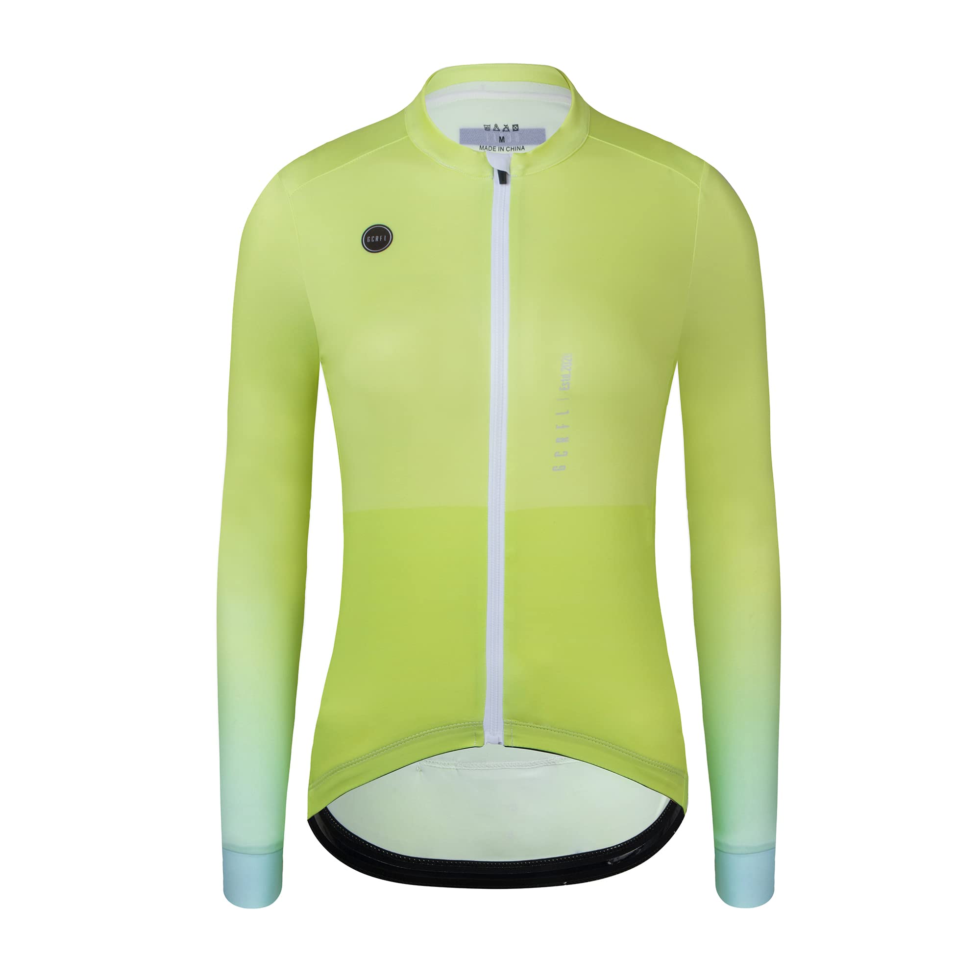 GCRFL Cycling Jersey Womens Long Sleeves Bike Jersey Biking Shirt 4 Rear Pockets Lightweight PRO Race Fit UPF 50+