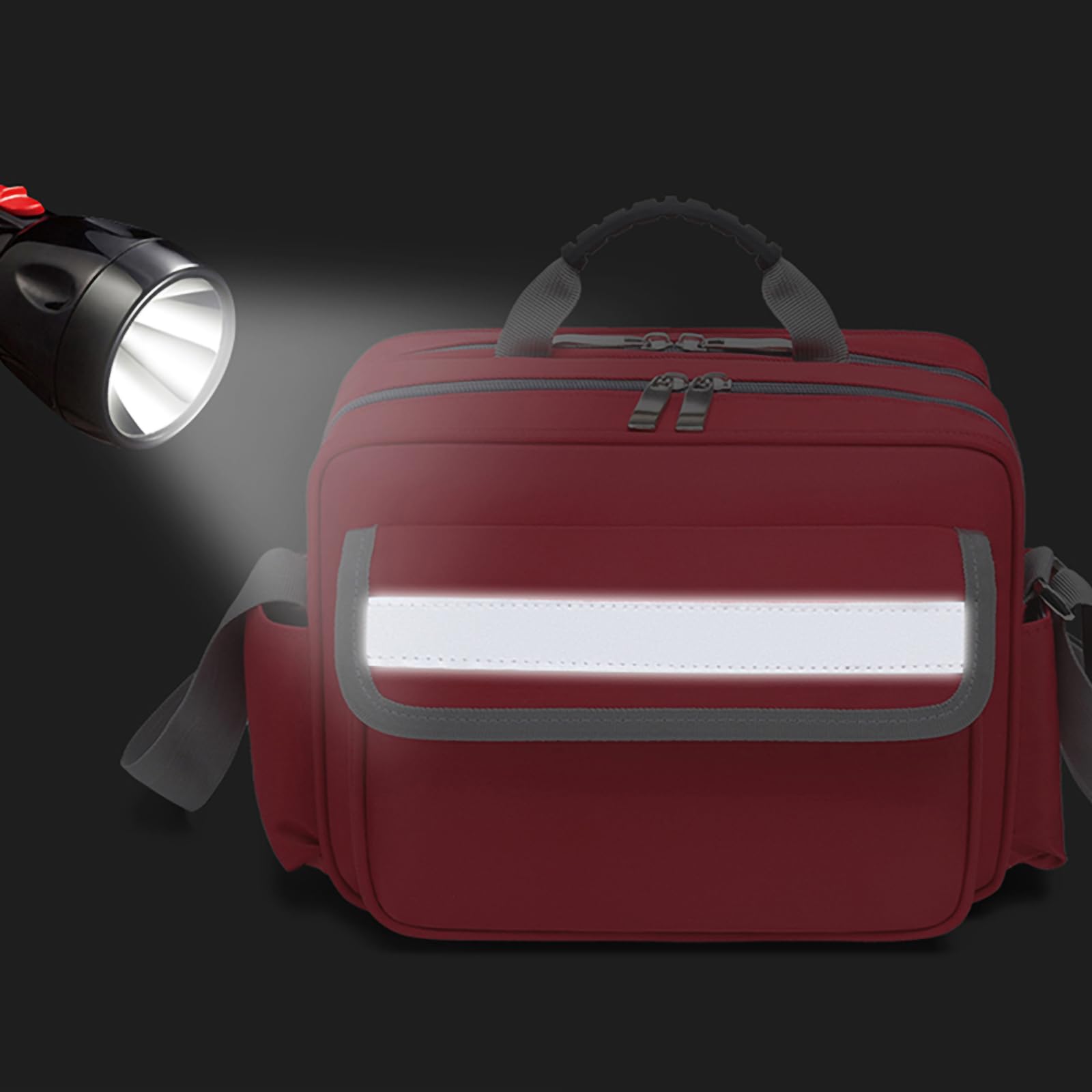 Sac médical pour traumatisme, compartiments étiquetés, kits de survie d'urgence avec bandoulière, sac de premiers secours EMT pour ambulanciers paramédicaux et fournitures médicales