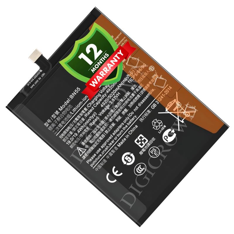 Image of Original BN55 Battery Compatible for Xiaomi Redmi Note 9S - (5020mAh) - 1 Year Warranty DF7