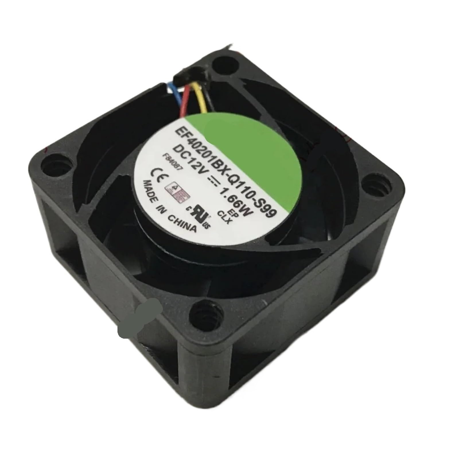 TPKMVGAP EF40201BX-Q110-S99 DC 12V 1.66W 40x40x20mm 4-Wire Server Cooling Fan