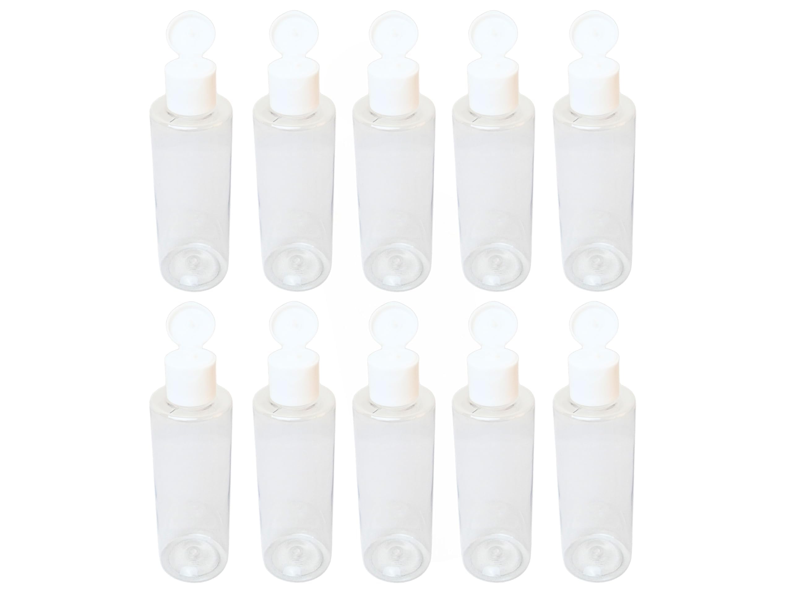 10pcs 200ml Empty Clear Round Plastic Bottles Refillable Travel Size Cosmetic Travelling Containers Small Leak Proof Bottles with Flip/Screw Top (Pack of 10)-image-43