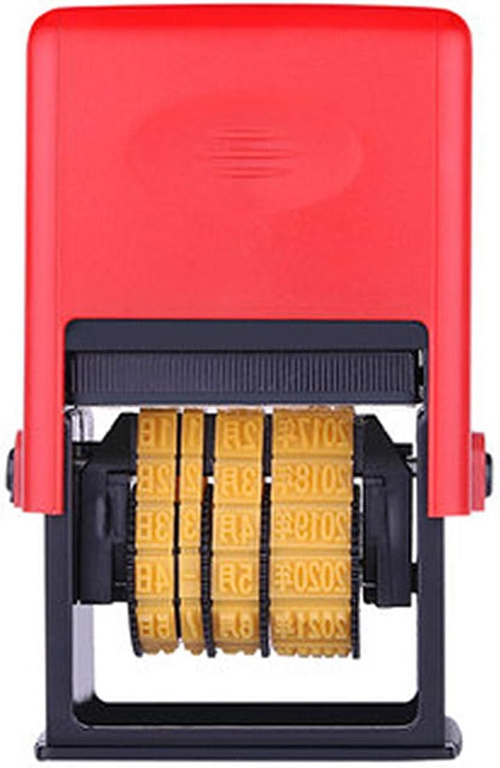 Handheld Coding Machine Expiration Number Printer Production Date Code Coding Tools Manual Lot Mark Printing Machine Printer Metal Wood Bottle (Virtual Font)