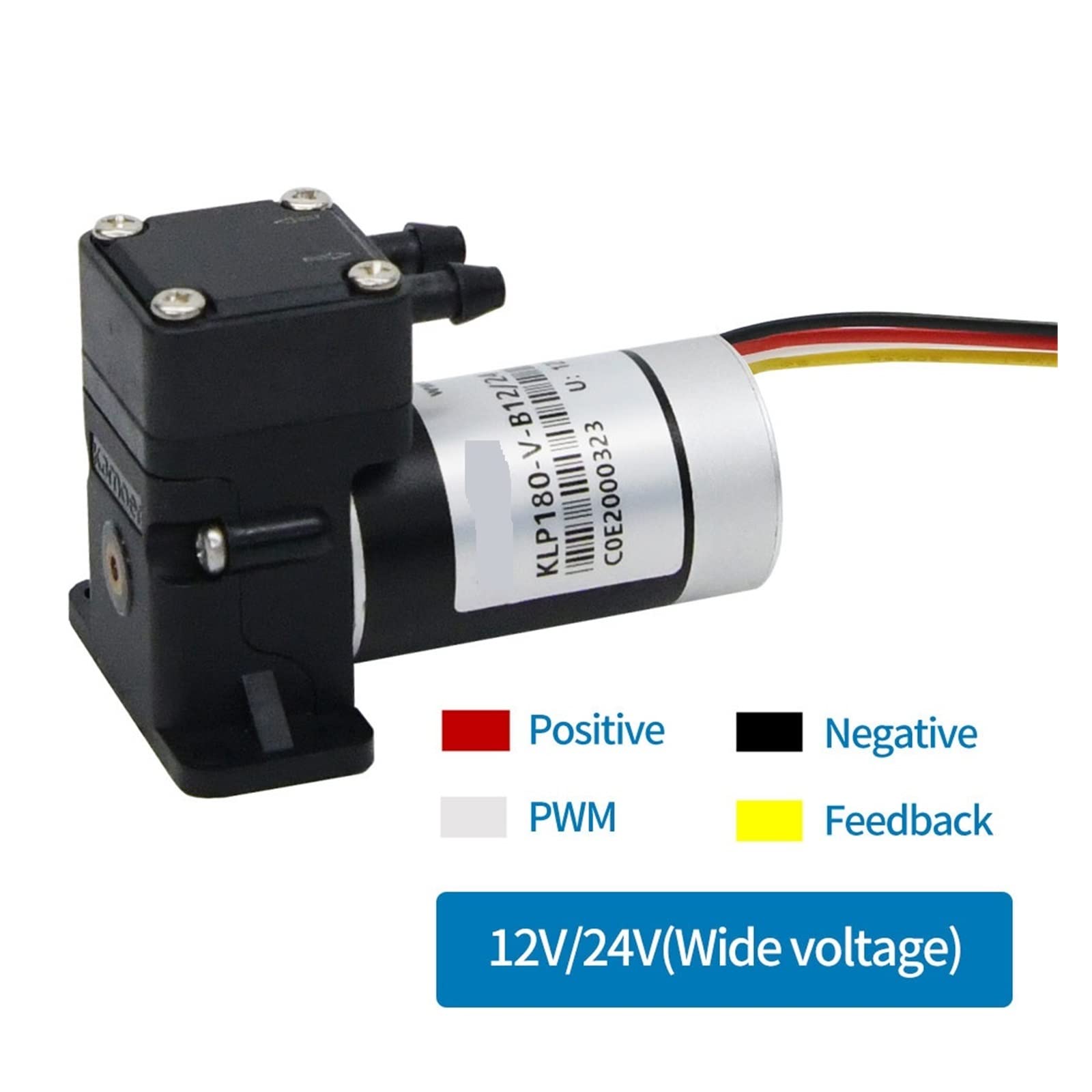 12V / 24V Mini-Membranpumpe Flüssigkeitstransfer GeräuscharmKleine Größe Geringer Stromverbrauch(Dc24)