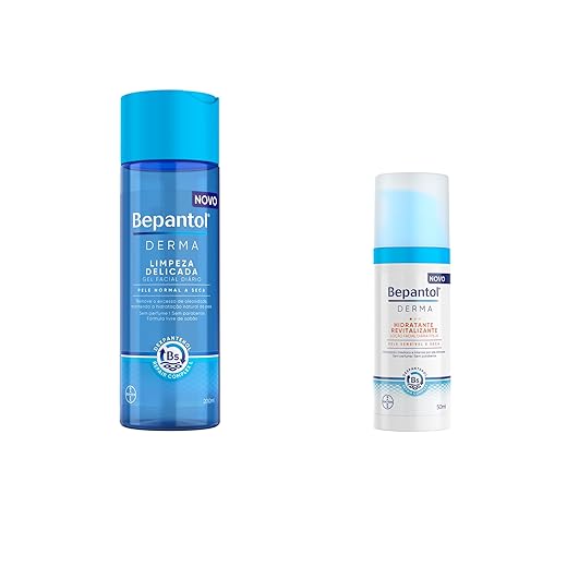 Bepantol Derma Kit Gel de Limpeza Facial 200ml e Hidratante Facial Diário FPS 25, 50ml