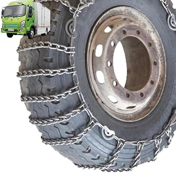 Snow Chains Tire Chains For Cars Suv Pickup Trucks Commercial trucks- Quick Fit AND Easy Installation,Reusable Universal Emergency Traction Snow Chains 2pcs 8.25-16 9mm 10.00-20