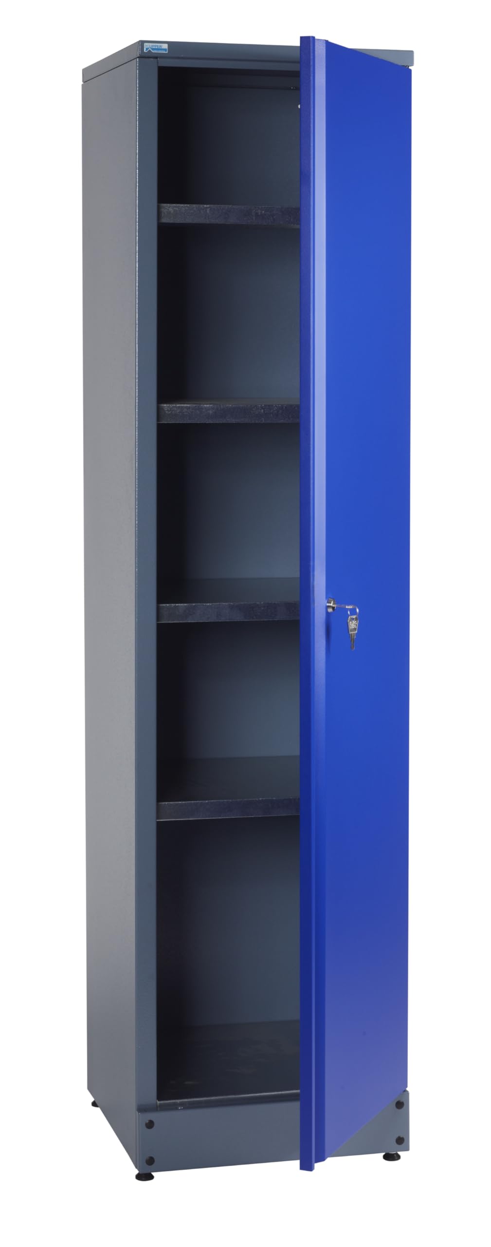 Kupper - Armoire 1 porte et 4 étagères - Bleu marine