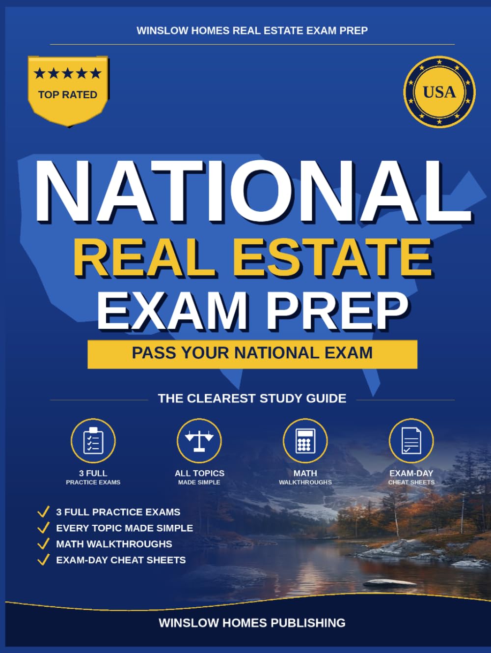 National Real Estate Exam Prep: The Simple Step-by-Step Study Guide to Pass the National Real Estate Salesperson License Exam on the First Try (Winslow Homes Real Estate Exam Prep)