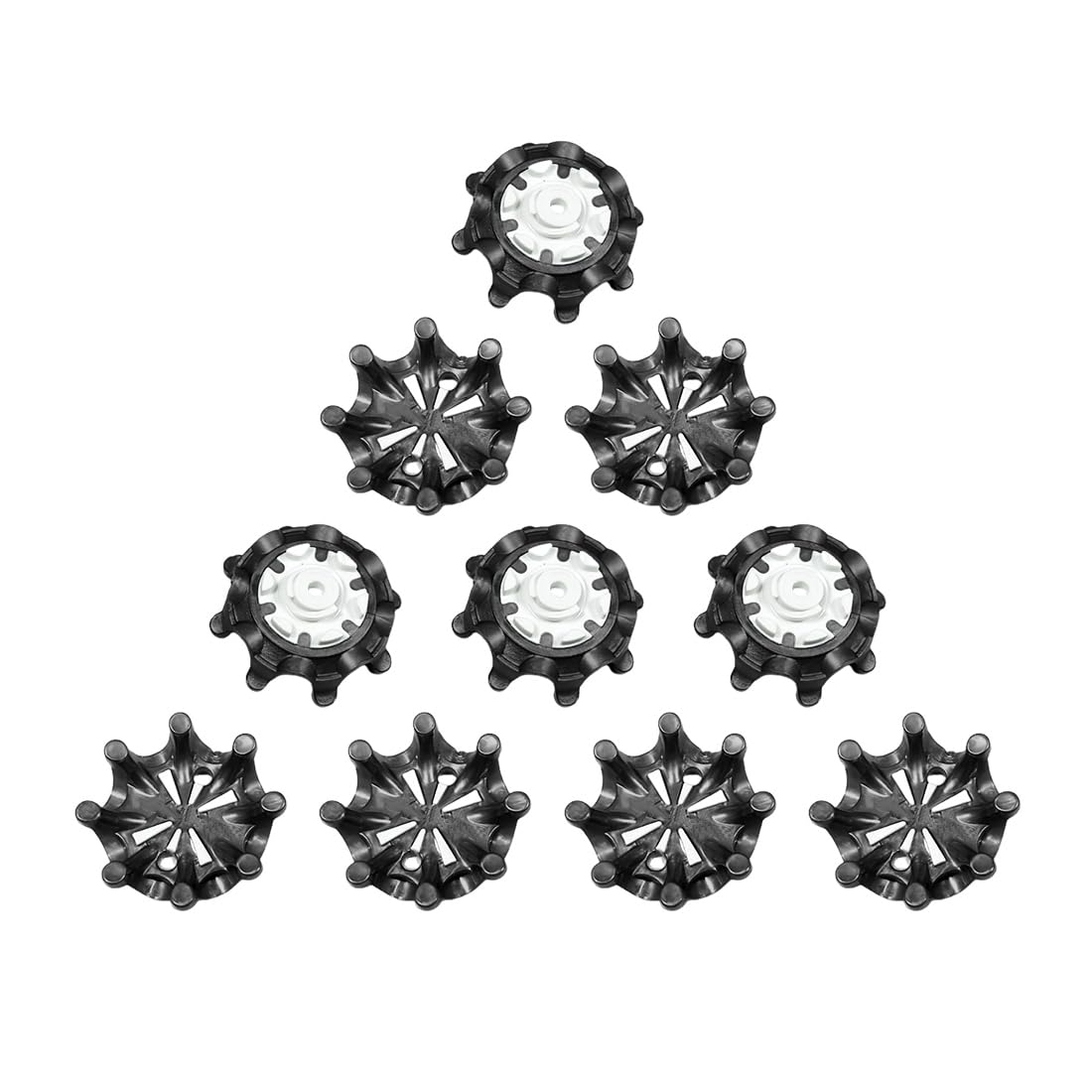 Clavos de golf para zapatos con llave de instalación, 10 piezas