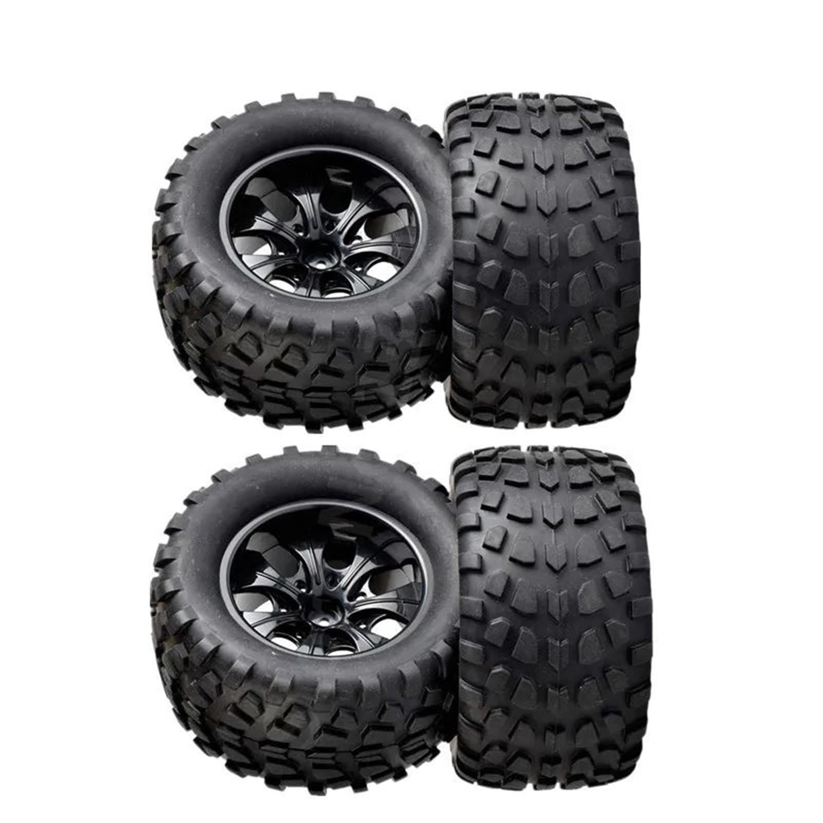 para 1/10 4 Piezas Neumáticos Esponja Goma, Llanta Rueda RC Todoterreno Modificación Monstruo Mejora Reparación Modelos Juguete Repuesto Accesorio Modelos RC