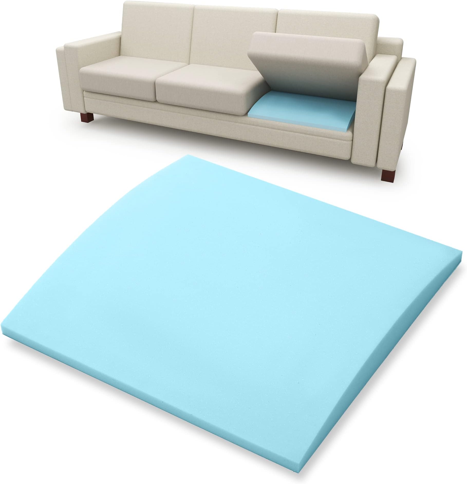 Tromlycs Couch Sofa Cushion Support for Sagging Seat Curve Furniture Seat Under Cushion Sag Repair