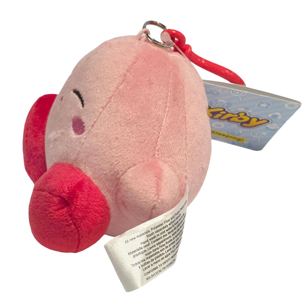 Little Buddy 1712 Kirby Sleeping Pose Dangler Plush, 8,9 cm