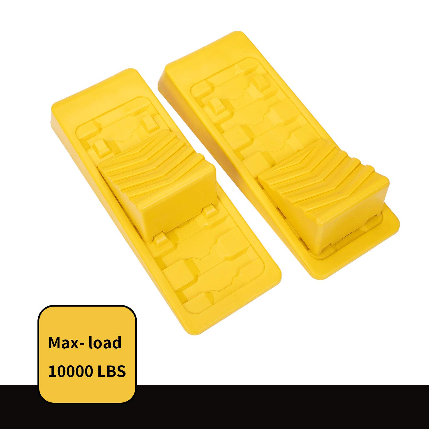 Homeon Wheels RV Leveling Blocks Wheel Chocks Heavy Duty Trailer