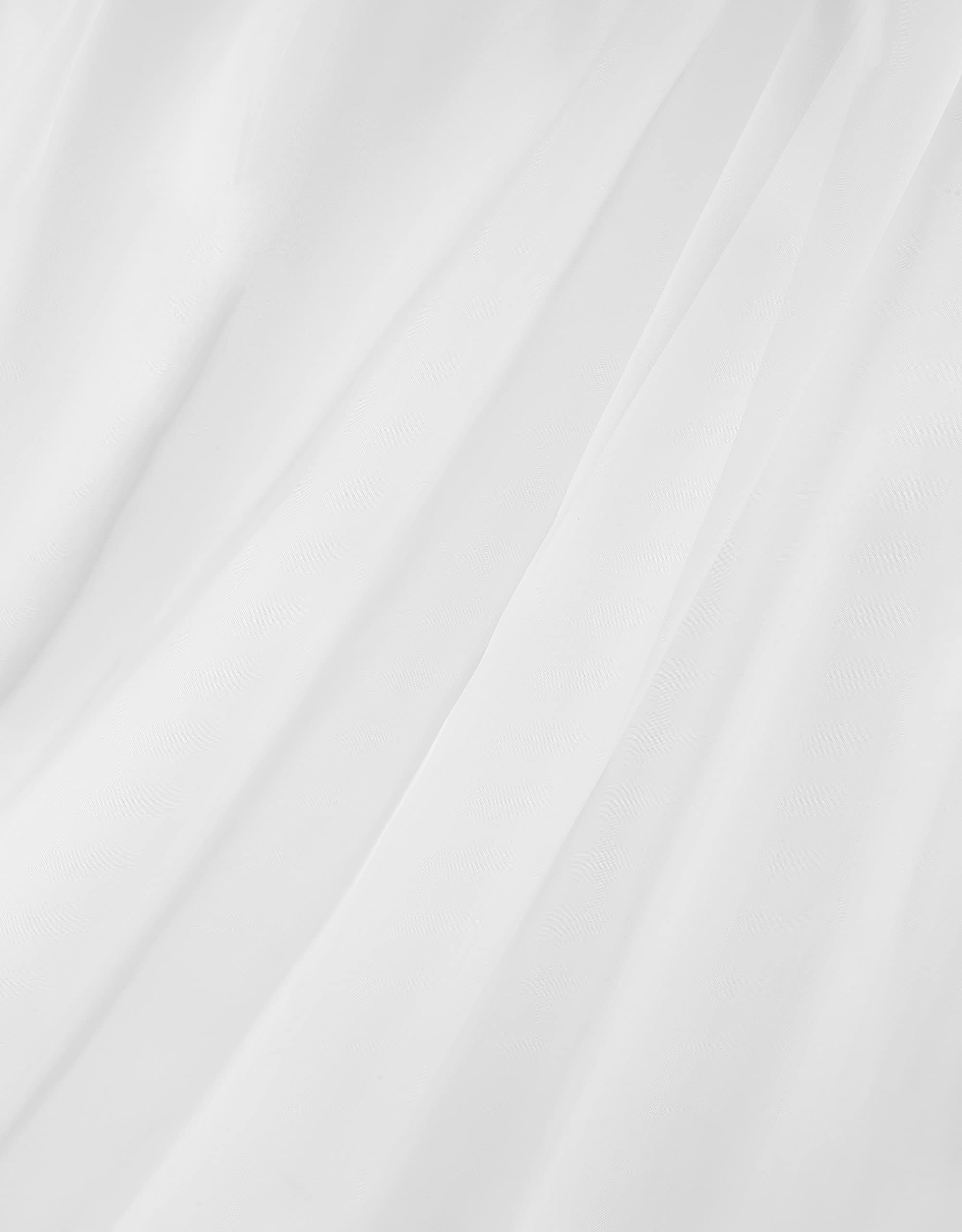 Linder 0110 /10/501 Paire de Bonne Femme Voile Plein Jour Blanc Passe Tringle 95 x 150 cm