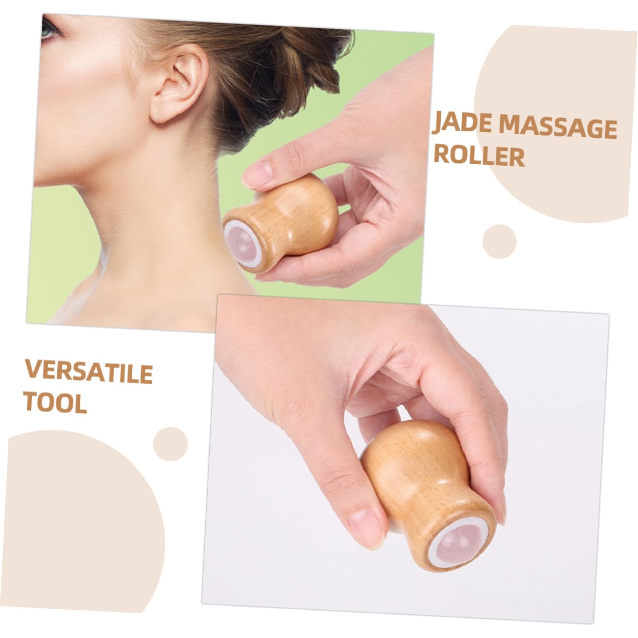 CALLARON 5 Rodillos De Masaje Facial Herramienta De Masaje Facial Rodillos De Jade Para El Cuidado De La Piel Rodillo Masajeador Facial Para Esculpir La Piel Rodillo Para La Hinchazón
