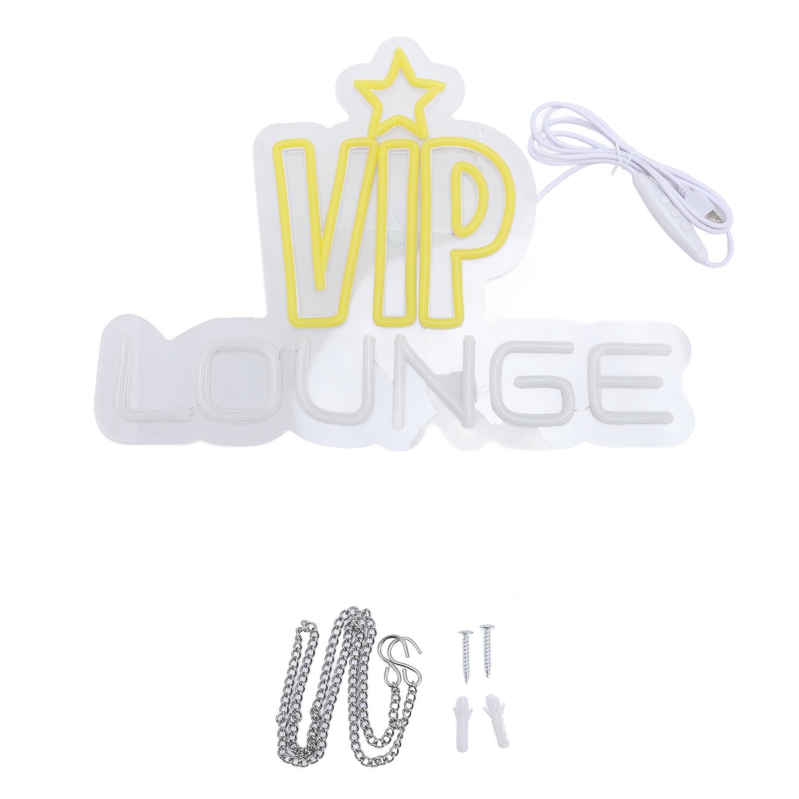 Néon pour décoration murale VIP LOUNGE idéal salon et chambre