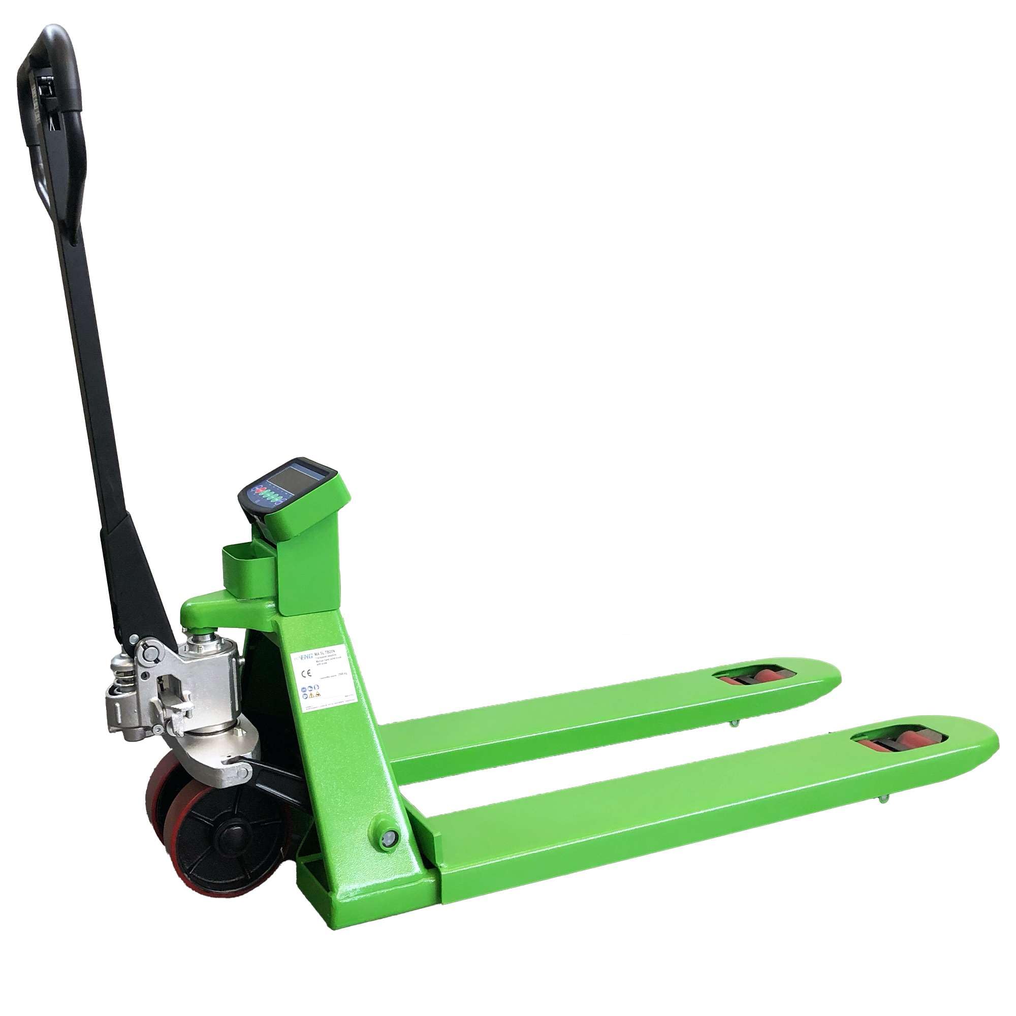 EchoENG Transpallet pesatore sollevatore con bilancia | Portata 2500 kg | Altezza di Sollevamento 120 mm | Ruote in PU | Lunghezza Forche 1150mm MA SL TB20N