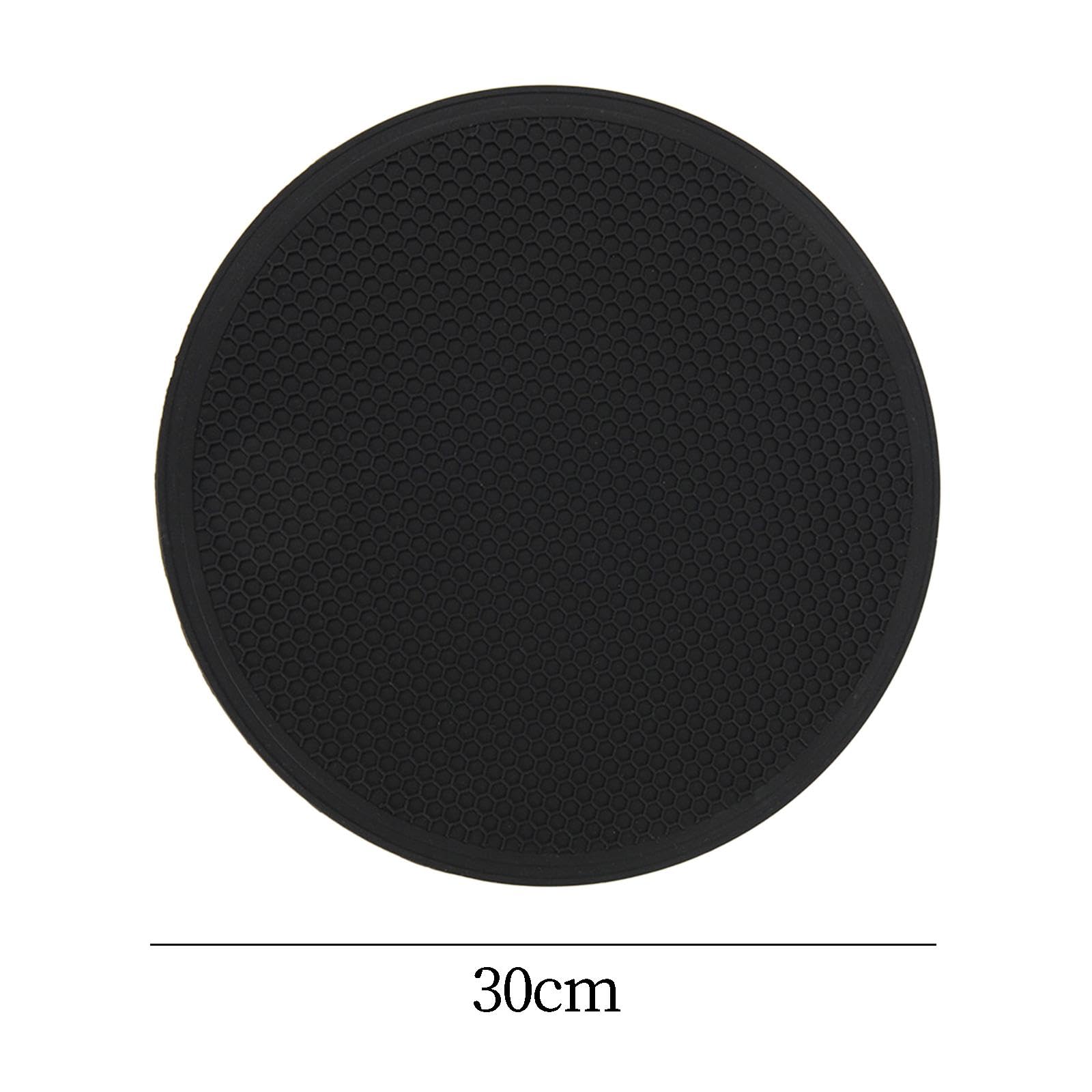 Baoblaze 2X Tapis en Silicone Antidérapant pour Microondes et Plan de Travail Compatible avec Appareil de Cuisson Support de Poêle Résistant à