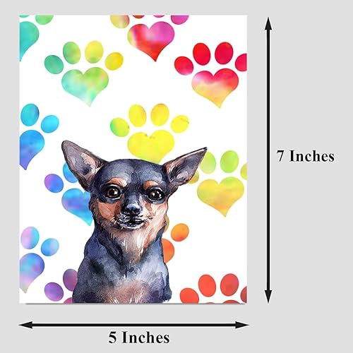 Miniatura 2 de Russian Toy Terrier - Tarjeta de felicitación para perro, tarjeta para esposa, marido, novio, novia, perro, mamá, papá, tarjeta para él, su amigo,