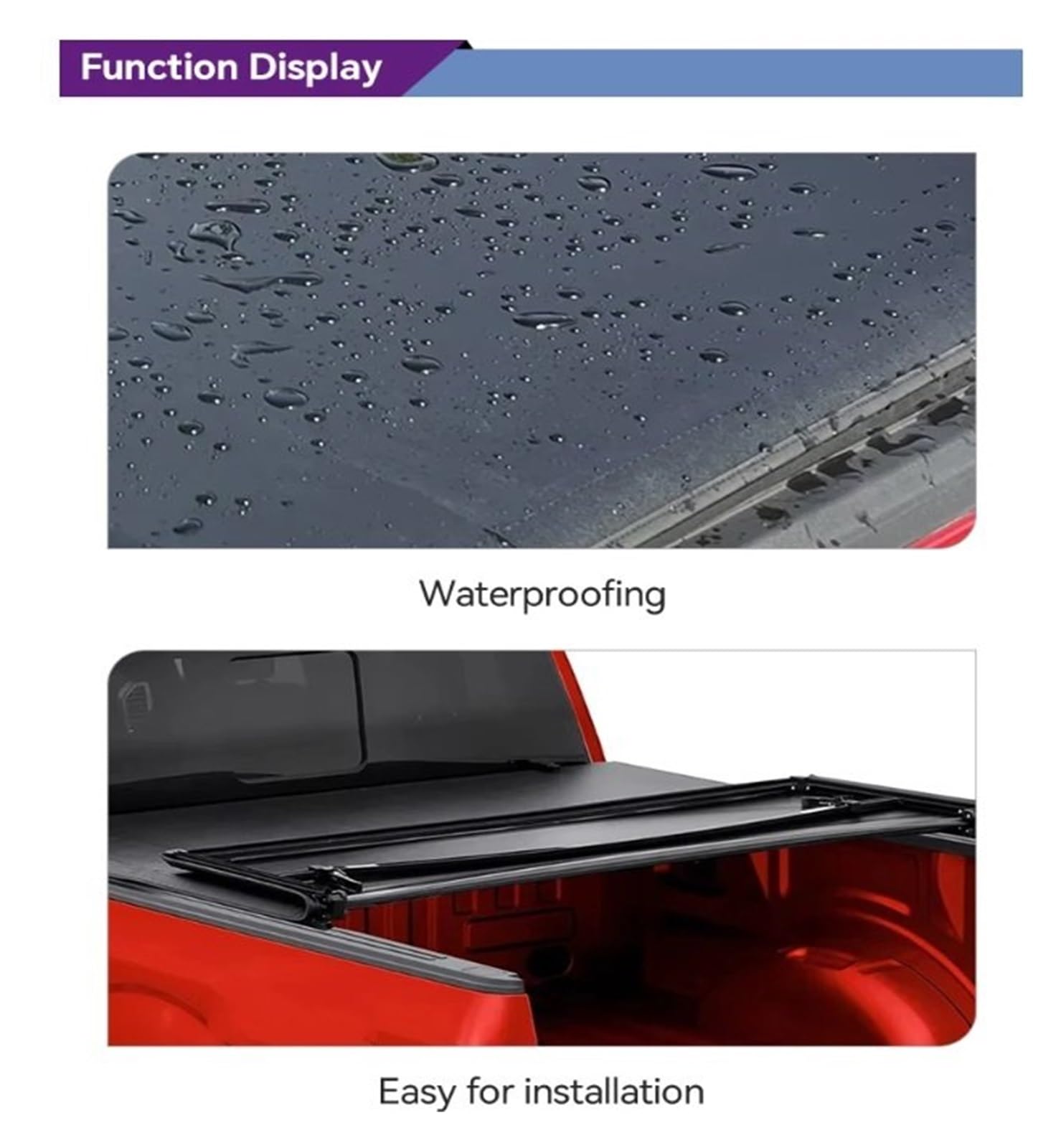 Kofferraumabdeckung Laderaumabdeckung Rolldeckel-LKW-Bettabdeckungen Für Toyota Für Hilux, Weiches Vinyl, Dreifach Gefaltet, Laderaumabdeckung, Autozubehör