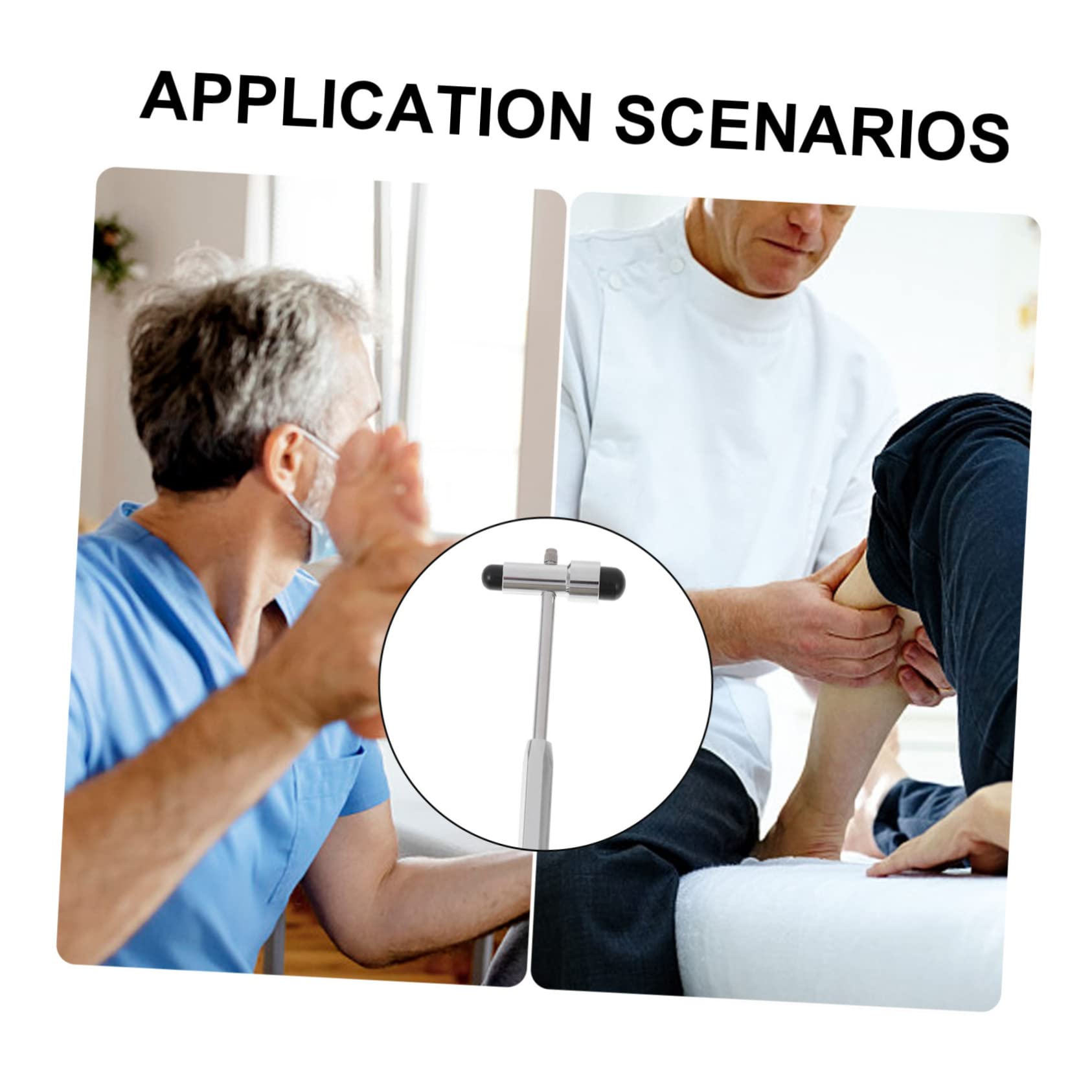 Zerodeko 4 Stck. Reflexhammer aus Multi Funktionaler Neurologischer Hammer für Präzise Reflexuntersuchungen Ergonomisches Design Einfache Handhabung für Medizinische Fachkräfte Studenten