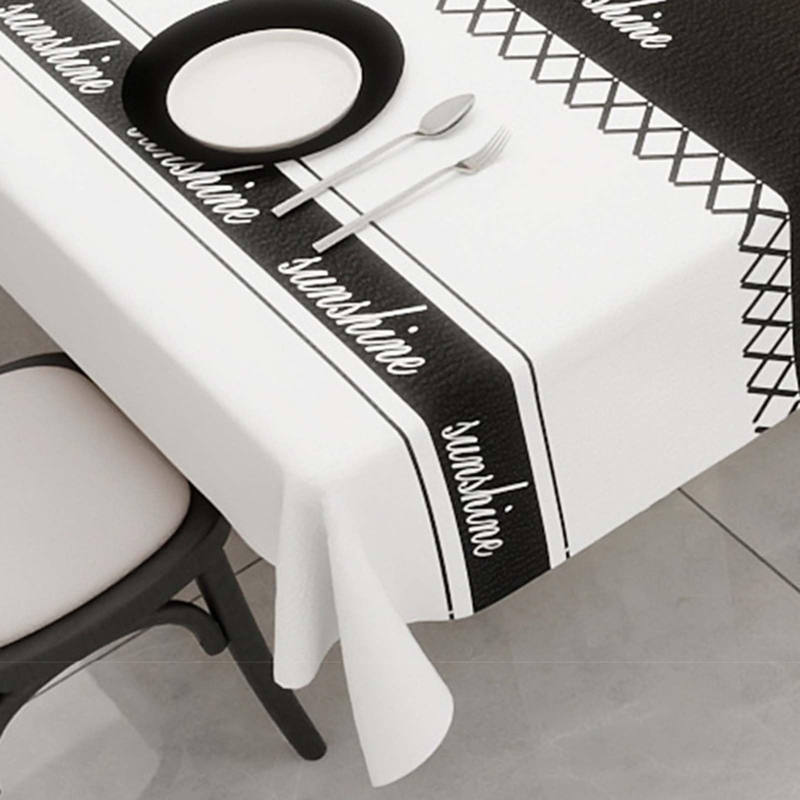 Mantel Rectangular Impermeable De PVC, Mantel Lavable Y Antimanchas, Protector De Mesa para Cocina Comedor Jardín Terraza, Flexible, Suave, Resistente Al Agua Y Fácil De Limpiar