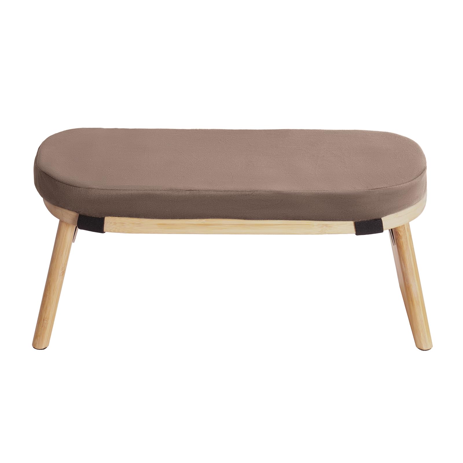 MINRS Banco de meditación plegable de madera para meditación, banco de meditación con cojín, taburete ergonómico para oración, taburete de yoga para arrodillarse y sentarse, meditación profunda y