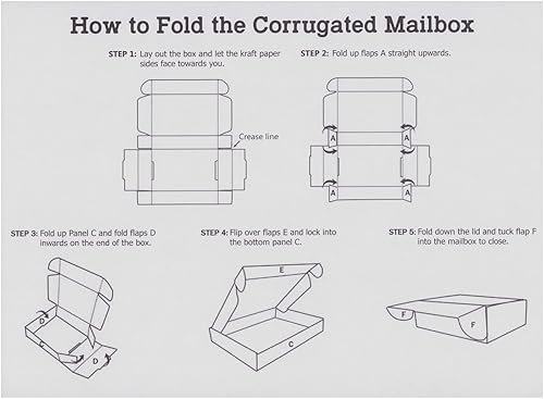 Miniatura 5 de Paquete de 25 cajas de embalaje corrugado para envío, sobres de cartón para pequeñas empresas, boutiques, regalos de correo, cajas de regalo para