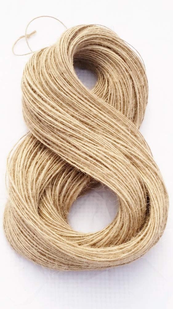 Ghl Brown 100M 1Ply Jute Twine Sisal String Soft Natural Burlap Hessian Rustic Cord