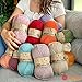 Kartopu Melange Wool,Wool Knitting Rope (4Balls) Each Skein(Ball) 3.53 Oz (100g)It is Very Soft and Gives an Amazing Woolly Feeling to Your Knit Pieces (Skin Color 855)