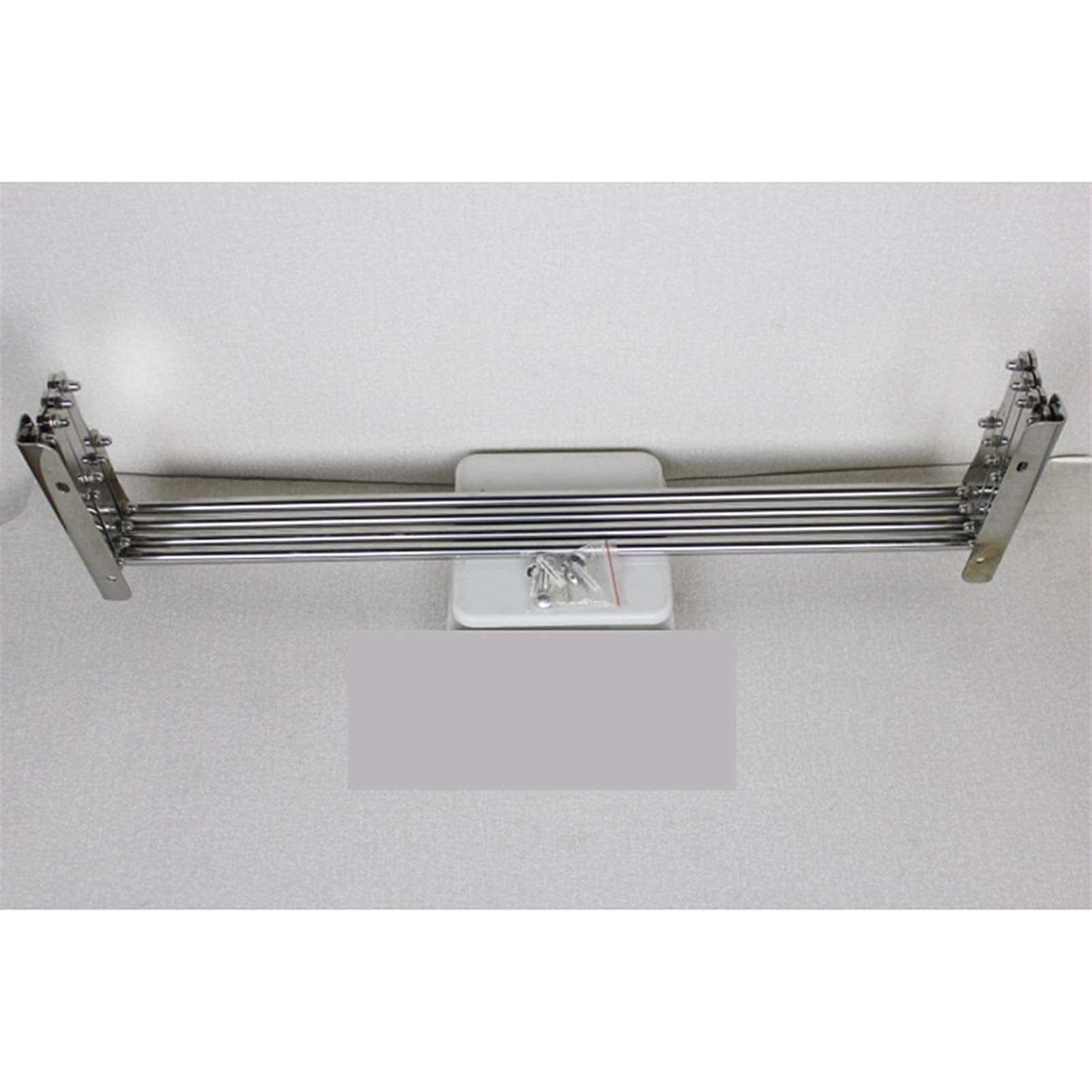 Airer Étendoir à linge mural économiseur d'espace supports pliables en acier inoxydable intérieur/extérieur pliable avec étagère de rangement murale en option pour salle de serviettes à la mode