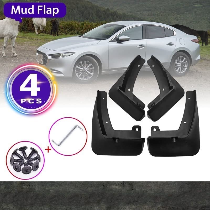Guardabarros de coche para Mazda 3 Sedán BP contra salpicaduras y gravilla 3
